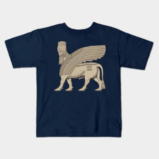 Lamassu Winged Bull Assyrian Kids T-Shirt